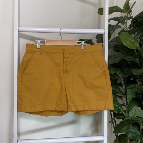 Old Navy Pants - Old Navy 12 Mustard Yellow Shorts